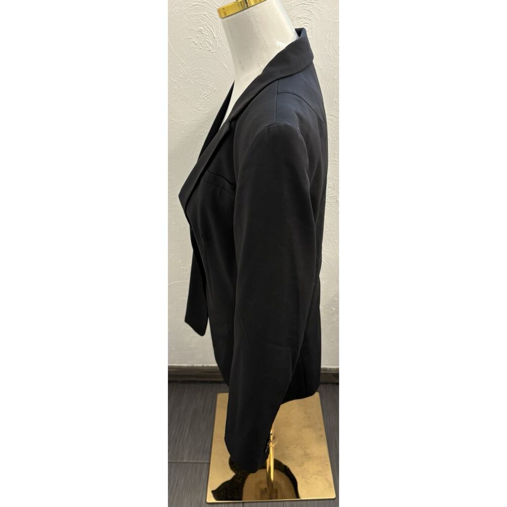 Banana Republic Women’s Black One Button Blazer Size 10 Wool Blend Career - Picture 2 of 7